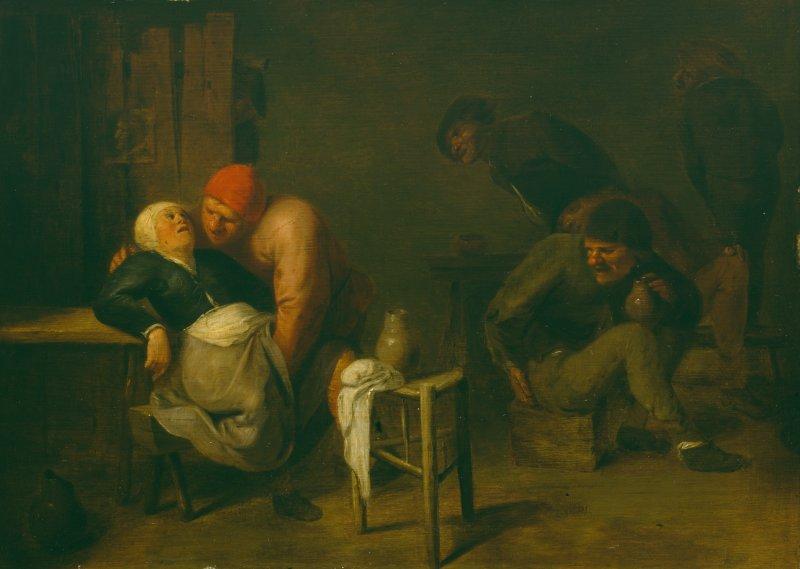 Adriaen Brouwer Peasant Inn oil painting image